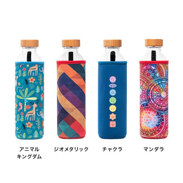 FLASKA BOTTLE 500ml(おしゃれ ドリンクボトル マイボトル ガラス 通勤 持ち歩き 携帯 常温 水 美容 健康 フラスカ水 フラスカ ボトル 飲料 デジタルデトックス ヨガ トレーニング 水分補給)【F】_1