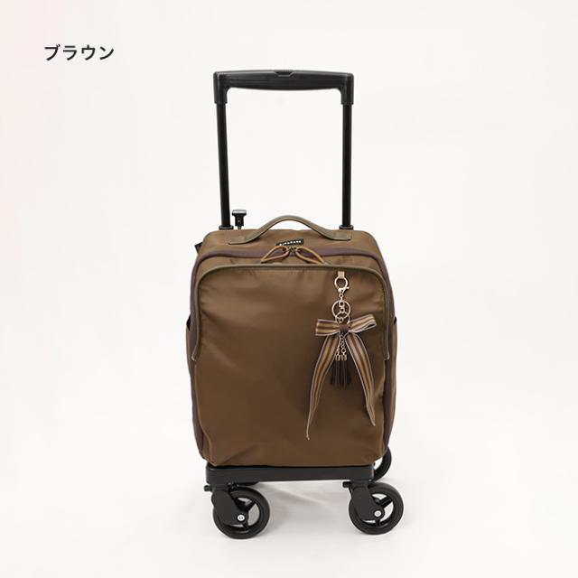 リボンチャーム 横押カート(横押しカート キャリーカート おでかけ おしゃれ キャリーバッグ 大容量 買い物カート 旅行 4輪 ショッピングカート 横押し 大人可愛い リボン レディース 高齢者 自分 おばあちゃん)【T】_2