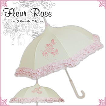 ルミエーブル Fleur Rose フルールロゼ パゴダ傘 雨傘 オフホワイト Col 22 Lumiebreのレディースの可愛い傘 の通販はau Pay マーケット キレイスポット