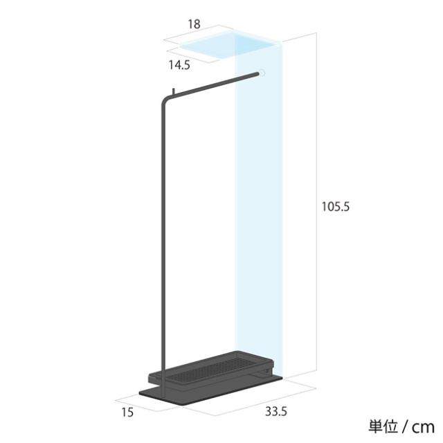 rootis bokula Acrylic アンブレラハンガー A192(傘立て おしゃれ 傘掛け スリム オフィス 玄関 シンプル) メーカー直送