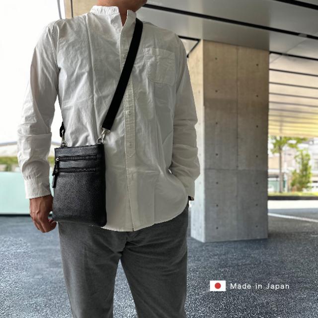 SADDLE サドル 牛革 薄マチショルダーバッグ 16478(ショルダーポーチ メンズ ショルダーバッグ 斜めがけバッグ 小さめ 革 50代 斜めがけ かっこいい ブランド 縦型 本革 斜め掛けバッグ 斜め掛けショルダーバッグ)