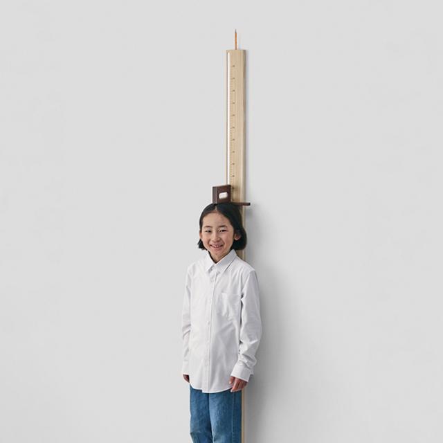 ササキ工芸 Wall ruler(壁 身長計 木製 書き込める 壁に貼る 柱 目盛り 幼児 ベビー 身長 計 キッズ 成長記録)