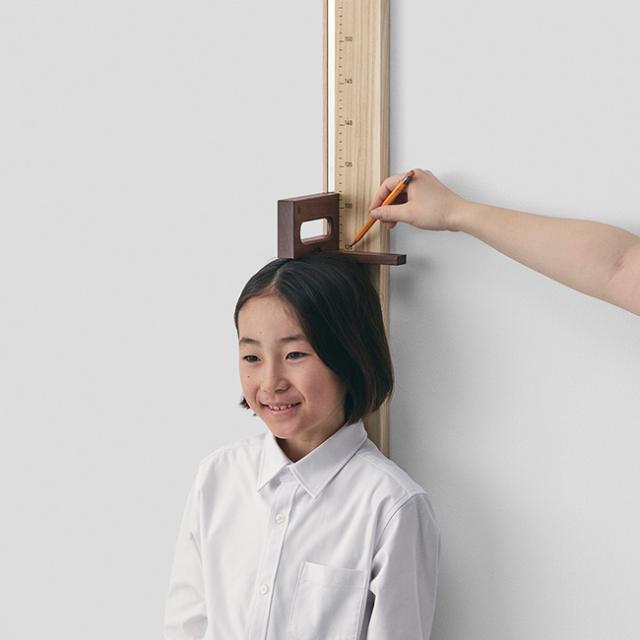 ササキ工芸 Wall ruler(壁 身長計 木製 書き込める 壁に貼る 柱 目盛り 幼児 ベビー 身長 計 キッズ 成長記録)