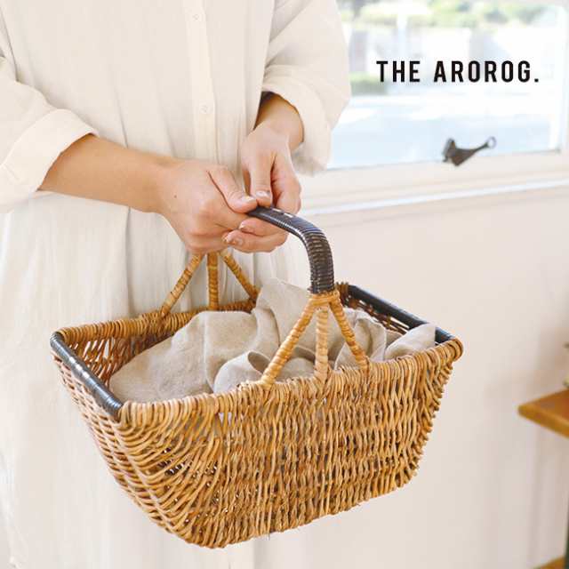 THE AROROG ジ アラログ 黒ハンドルバスケット(カゴ かご バスケット