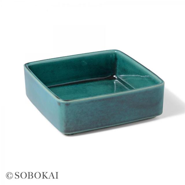 SOBOKAI ソボカイ トルコ青釉 角お重 2段(お正月 おせち お節 SOBOKAI ソボカイ トルコ青釉 角お重 2段(お正月 おせち お節
