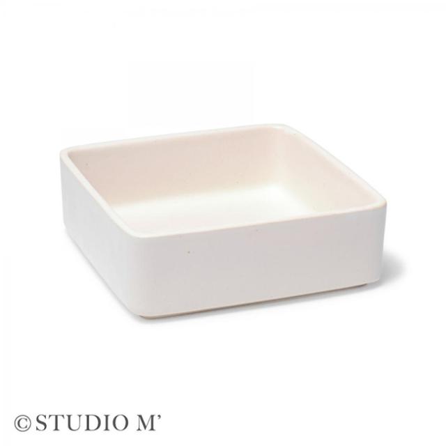 studio m’ スタジオエム 白雪 お重 二段重(陶器 重箱 お重箱 二段 正方形 角型 器 食器 電子レンジ対応 和食 盛り付け皿 盛り付け お皿 深皿 おせち料理 日本料理 和モダン おしゃれ オシャレ)【F】 即納_2