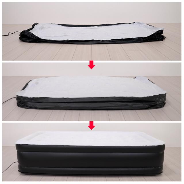 ダイヤル式 エアーベッド ダブル(ダブルサイズ 空気入れ 電動