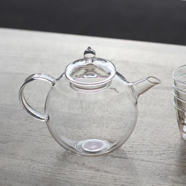 カラフルドットガラスティーポットセット　がらすや工房　大川内 カラフルドットガラスティーポットセット がらすや工房 大川内