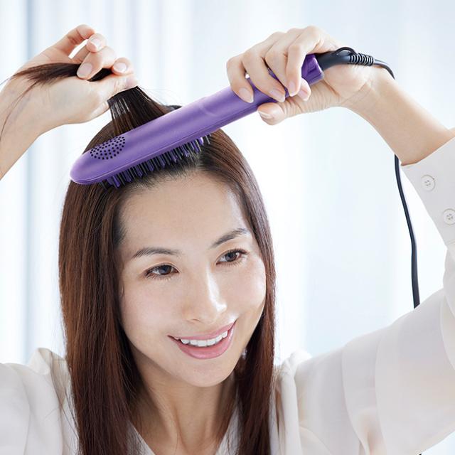 YA-MAN ブラシ型ヘアアイロン ダフニナノ DAFNI nano（ダフニ ナノ）ブラシ型ヘアアイロン ヤーマン