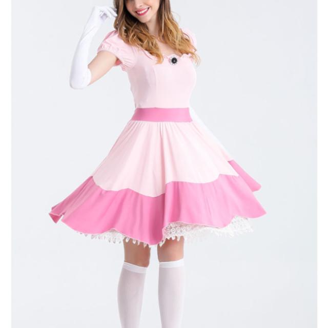 送料無料 ワンピース コスチューム コスプレ衣装 ハロウィン イベント パーティー ドレス レディース コスプレ ピーチ ハロウン 仮装 コの通販はau Pay マーケット Gioia