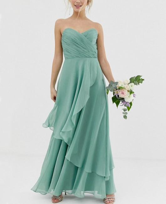 ブライズメイドバンドゥマキシワンピース パーティードレス 結婚式 二次会 お呼ばれ 披露宴 お洒落 エイソス Asosの通販はau Pay マーケット Gioia