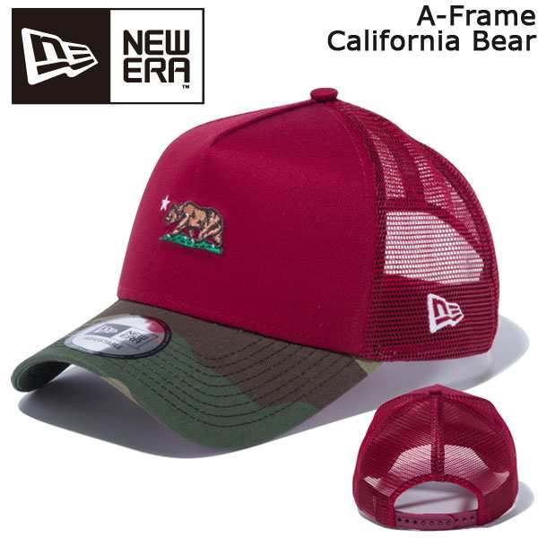 帽子 メッシュキャップ Cap メンズ レディース ニューエラ New Era 9forty A Frame California Bear カーディナルの通販はau Pay マーケット スポーツショップ Move Au Pay マーケット店