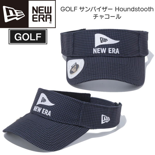 ゴルフ バイザー キャップ 帽子 ニューエラ Ner Era Golf サンバイザー Houndstooth チャコールの通販はau Pay マーケット スポーツショップ Move Au Pay マーケット店