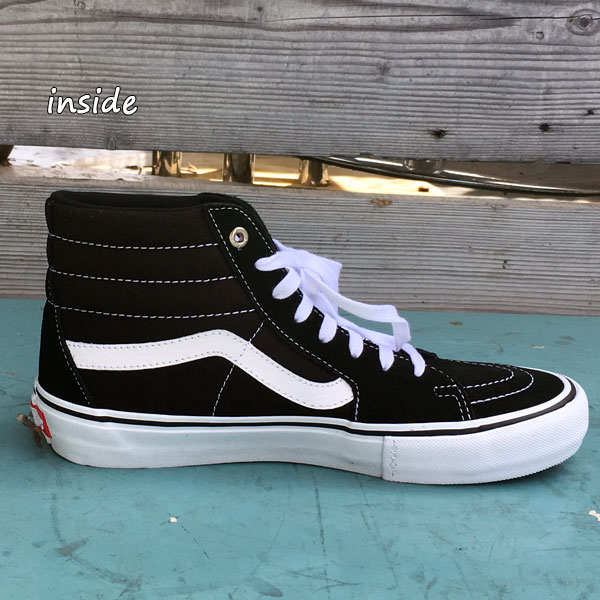 vans sk8 hi pro black white