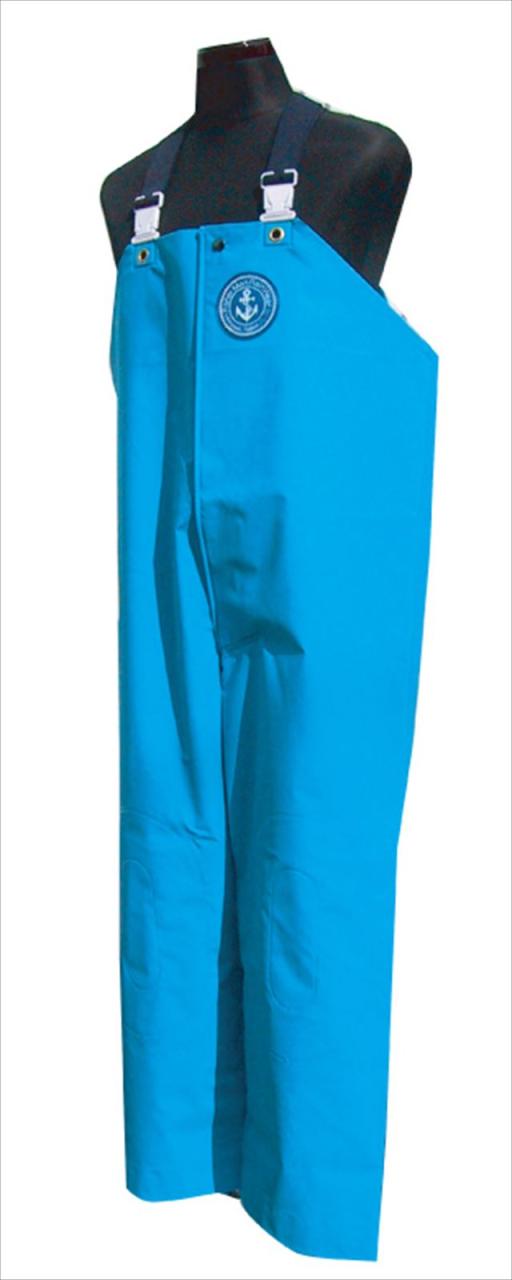 クラフテル　レインウエアー　胸付ズボン前開　２Ｌ　ブルー