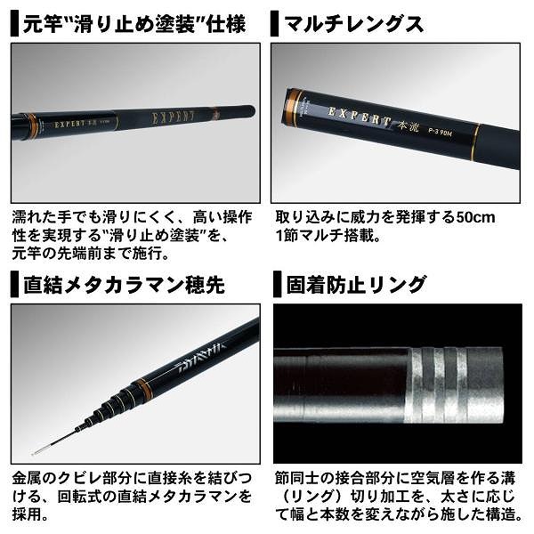 ダイワ　ＥＸＰＥＲＴ（エキスパート）本流　Ｐ−３　９０Ｍ・Ｒ