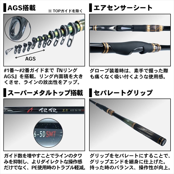 ダイワ 20 銀狼王牙 AGS 06-50SMT・Rの通販は その他ロッド・竿 ダイワ 20 銀狼王牙 AGS 06-50SMT・Rの通販は その他ロッド・竿