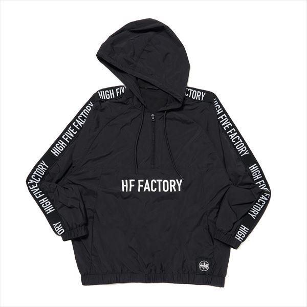 【特価】ハイファイブファクトリー ウェア H/F ナイロンアノラックフーディ/ブラック/S