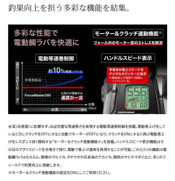 シマノ 電動リール 22フォースマスター 201DH (左巻) 2022年モデル_5