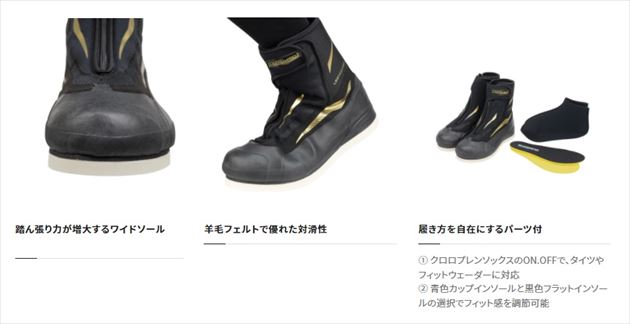 シマノ 鮎タビ FS-500V リミテッドプロ アユシューズ 羊毛フェルト ブラック 26.0cm