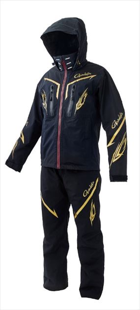 がまかつ レインウェア GM3658 フィッシングレインスーツ ブラック L