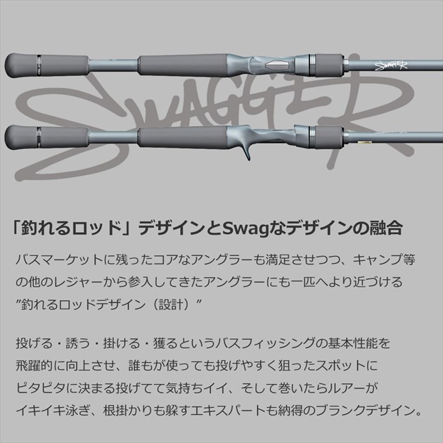 ダイワ バスロッド スワッガー C610M(ベイト グリップジョイント)_2