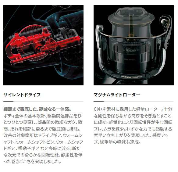 シマノ スピニングリール 22ミラベル 2500SHGの通販はau PAY