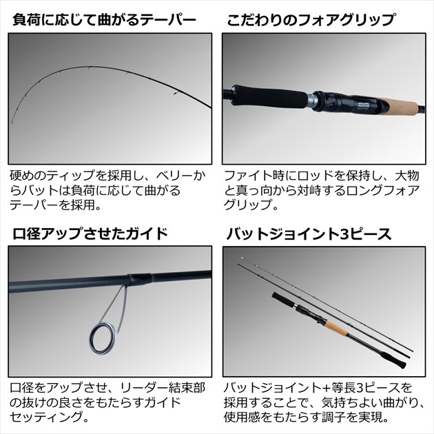 ダイワ トラウトロッド ファントム リベラリスト 863ML+RSS(スピニング 