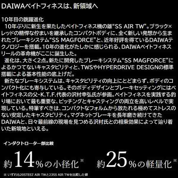 ダイワ ベイトリール SS AIR TW 8.5L(左)の通販はau PAY マーケット