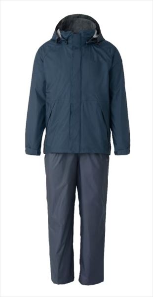 シマノ レインウェア RA-027Q DS ベーシックスーツ ダスクブルー L