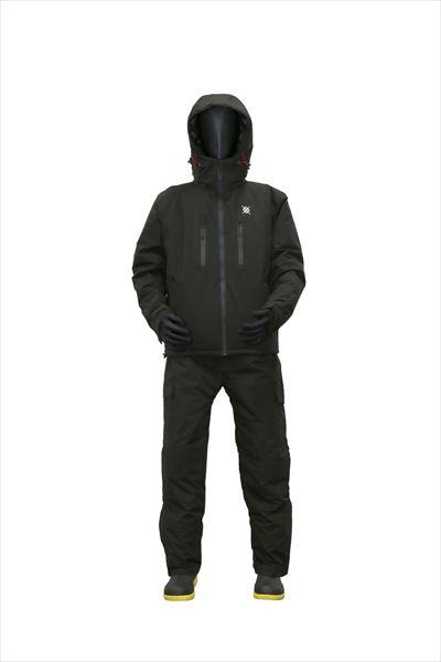 クロスファクター 防寒服アウター WBA2304 防水防寒ウィンター 透湿ストレッチスーツ上下セット ブラック 3L