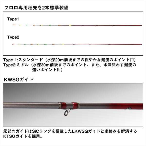 ダイワ ブラックジャックイカダ メタルチューン 140 / 筏竿