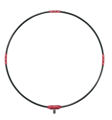 がまかつ 磯用品 GM835 がま磯 タモ枠(四折リジュラルミン) 50cm ブラックxレッド