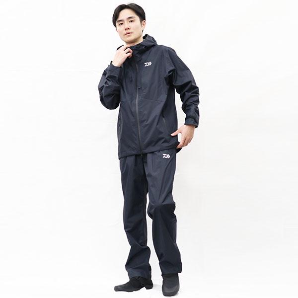 ダイワ レインウェア DR-3324 レインマックス(RAINMAX) コンパクトレインスーツ ブラック 2XLの通販は 29,744円