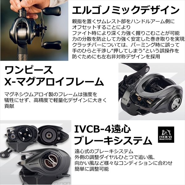 Abu アブガルシア ベイトリール ZENON MG-X-SHS-L　（左ハンドル）_2