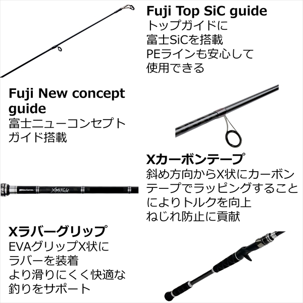 AbuGarciaクロスフィールド XSFS-5102ULS ２ピース AbuGarcia アブガルシア クロスフィールド XSFS-5102ULS （スピニング
