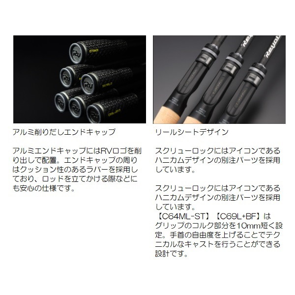 ジャッカル　リボルテージ　C73H 2ピース ジャッカル バスロッド リボルテージ RVII-C73H (ベイト/2ピース