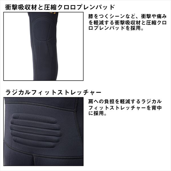 ダイワ 鮎タイツ DT-5000W25 ダイワロングタイツ ブラック MB_3