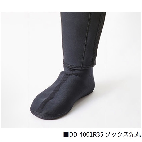ダイワ 鮎タイツ DD-4001R35 ダイワドライタイツ(ソックス先丸) ブラック LLA_3