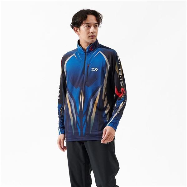 ダイワスペシャル ロングスリーブフルジップシャツ マグマブラック DE