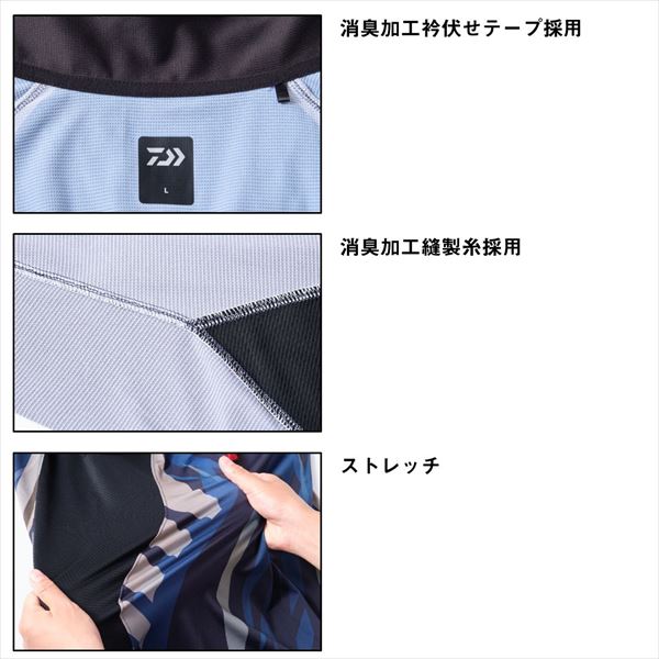 ダイワ DE-7022 ホワイト M ダイワ スペシャル アイスドライショート