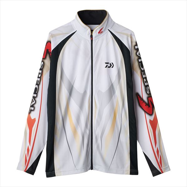 ダイワ ウェア DE-7225 スペシャルロングスリーブフルジップシャツ ホワイト M