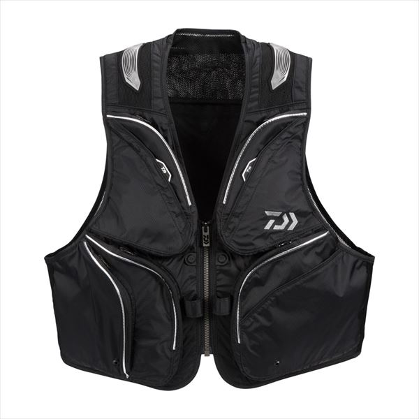 ダイワ フィッシングベスト DV-3025 フィッシングショートベスト ブラック 2XL