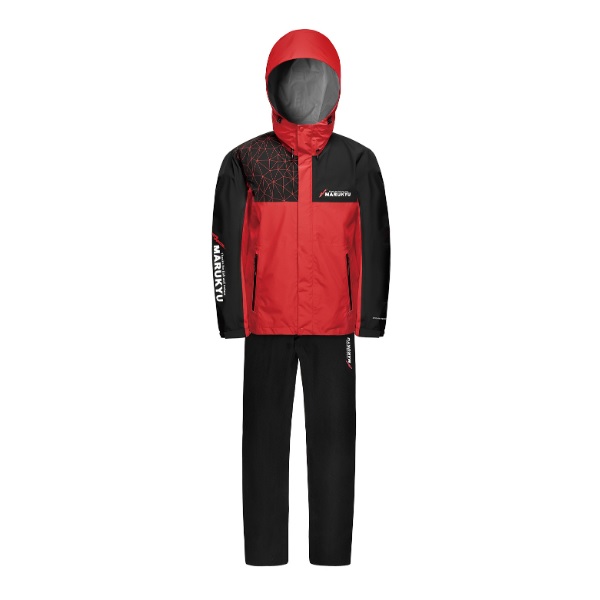 マルキュー レインウェア スタンダードレインスーツ MQ-01 レッド Sの通販は