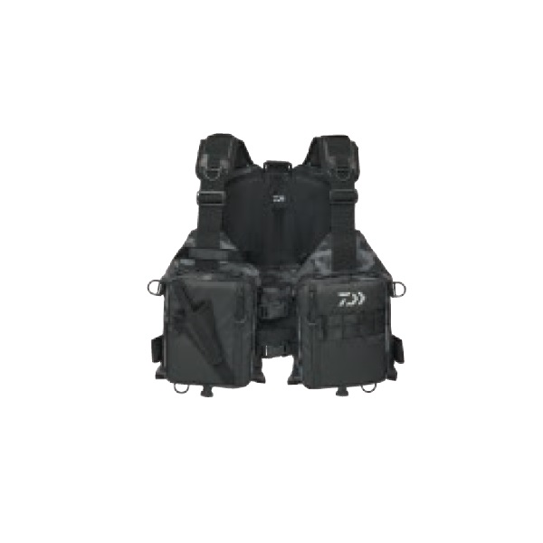ダイワ ライフジャケット DF-6425 ライトフロートゲームベスト ブラックカモ