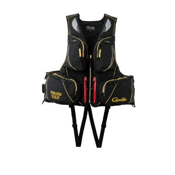 がまかつ ライフジャケット GM2183 アルテマシールドプロ フローティングベスト ブラック/ゴールド 5L