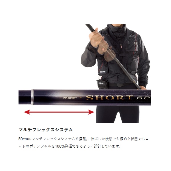 がまかつ 鮎竿 がま鮎 ショート スペシャル マルチフレックス 75-70