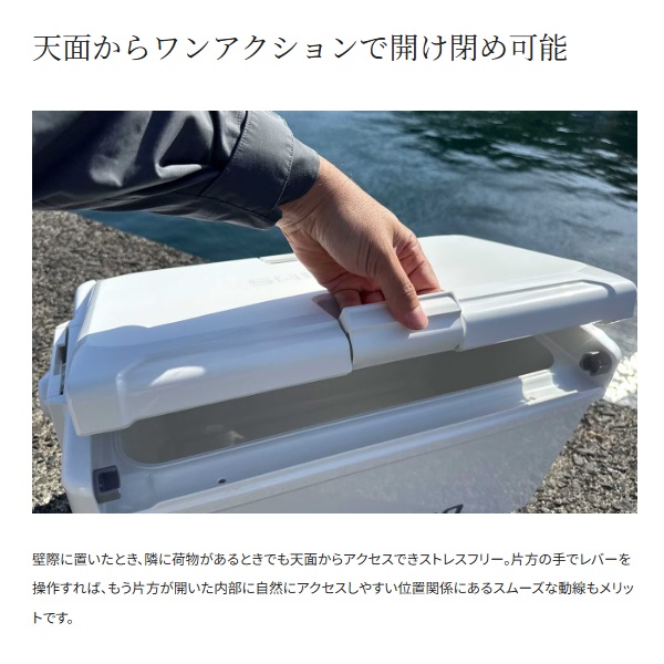 シマノ クーラボックス ユニフリーズ CF 20L チャコール_6