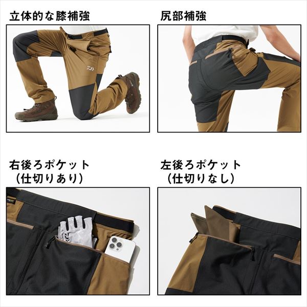 ダイワ ウェア DP-3225 コーデュラ(CORDURA) ブッシュパンツ ガンメタル XL_5