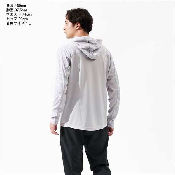 Huk Fishingフィッシングシャツ グレー マーブル M（L）新品